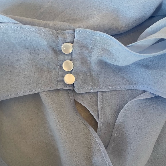 NEW 🩵GUIZIO - RAVELLO CORSET TOP SATIN BABY BLUE - Picture 7 of 9